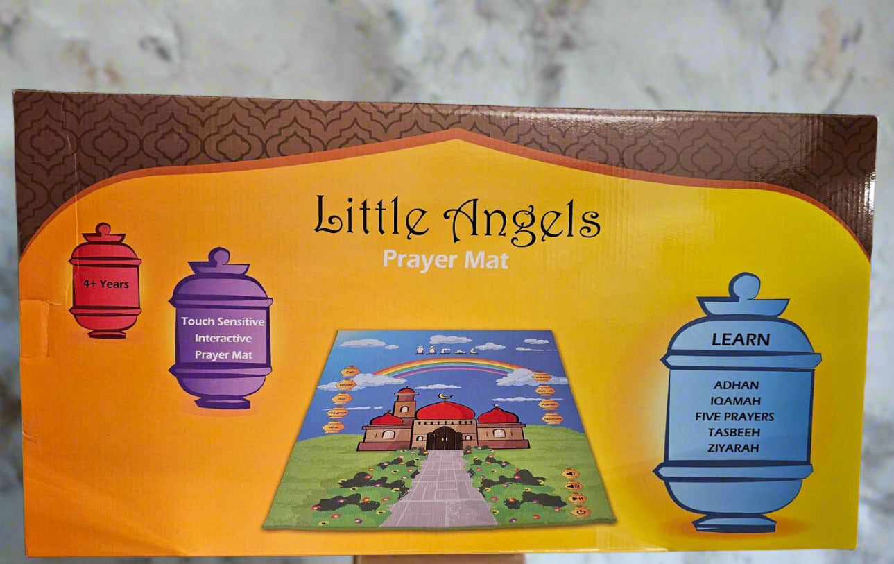 Boxed interactive prayer mat for kids, Shia salah edition